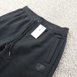 NEW Jordan Pants Womens L Black Air Flight Jumpman Drawstring Jogger Sweatpants